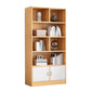 Estantería estándar de estilo moderno con puertas estantería de madera diseñada para sala de estar