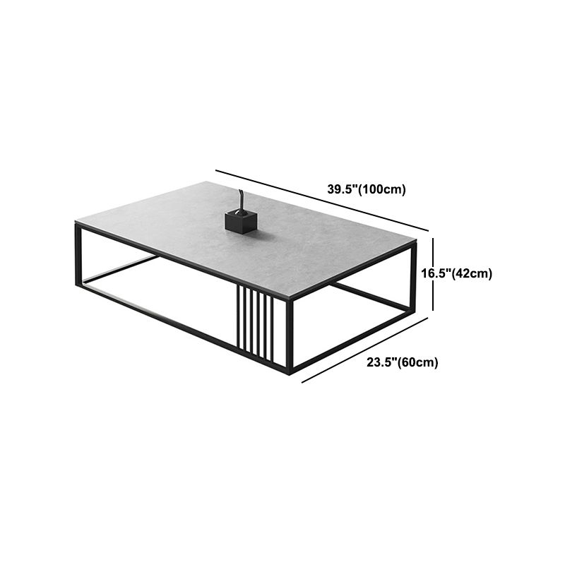 Slate Rectangular Coffee Table Frame 1 Coffee Table Minimalist
