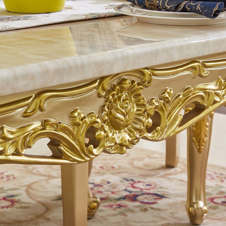 ビクトリア長方形のテーブルセット1/2/5/7ピース自宅で使用するためのダイニングセット