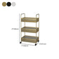 Glam Style Standard Bookcase Metal Vertical Bookshelf with Wheels Clearhalo 'Bookcases' 'furn' 'furn_bookcases' 'Furniture' 'furniture_bookcases' 'Office Furniture' 1200x1200_cf379b05-259c-4296-a38b-361502aa5209