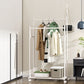 Nordic Hall Stand Stand Hooks and Castors Hall Tree Hanger Sala de dibujo
