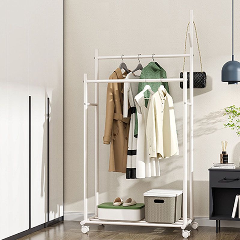 Nordic Hall Stand Stand Hooks and Castors Hall Tree Hanger Sala de dibujo