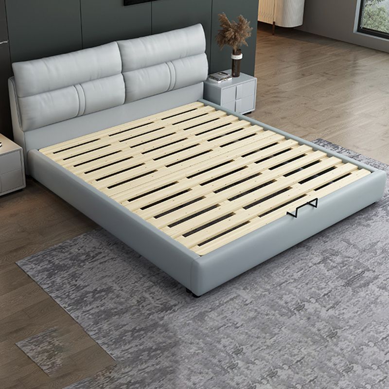 Mattress Included Platform Bed Frame Upholstered Headboard Platform Bed Clearhalo 'Bedroom Furniture' 'Beds' 'furn' 'furn_beds' 'Furniture' 1200x1200_cf39a6df-6ad0-46bd-9435-bebbc26da78d
