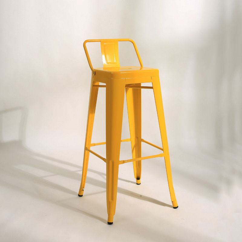 Industrial Square Bar and Counter Stool Metal Stool with 4 Legs Clearhalo 'Bar Furniture' 'Bar Stools' 'bar_stools' 'furn' 'furn_bar_stools' 'Furniture' 'furniture_bar_stools' 'Kitchen & Dining Furniture' 1200x1200_cf3bb1cf-759a-4493-8777-e4b14ad9ee9e