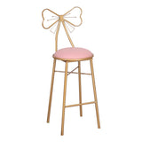 Nordic Armless Backrest Counter Stool Iron Cafe Bar Stool with Leather Cushion and Pedal Clearhalo 'Bar Furniture' 'Bar Stools' 'bar_stools' 'furn' 'furn_bar_stools' 'Furniture' 'furniture_bar_stools' 'Kitchen & Dining Furniture' 1200x1200_cf3c190c-86cf-48dc-aeed-673226b1689c
