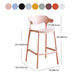 Stackable Plastic Indoor Counter Stools Low Back Scandinavian Bar Stools with Footrest Clearhalo 'Bar Furniture' 'Bar Stools' 'bar_stools' 'furn' 'furn_bar_stools' 'furniture_bar_stools' 'Kitchen & Dining Furniture' 'kitchen&dining_furn' 'kitchen' 'kitchen_furn' Furniture' 1200x1200_cf3c51c5-fa5f-462a-9477-b3d9290de8ee