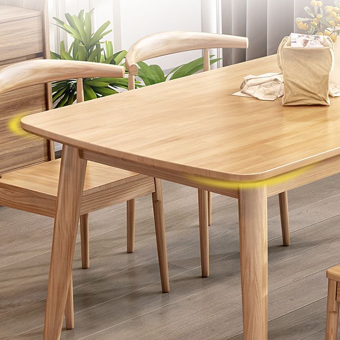 Modern Solid Wood Brown Dining Table Rectangle Shape Standard Dining Table for Kitchen Clearhalo ' dining_table' 'Dining Tables & Seating' 'Dining Tables' 'furn' 'furn_dining_table' 'Furniture' 'furniture_dining_table' 'Kitchen & Dining Furniture' 'kitchen&dining_furn' 'kitchen' 'kitchen_dining_table' 1200x1200_cf3e4e1a-372c-4aa9-acf8-20822e99346f