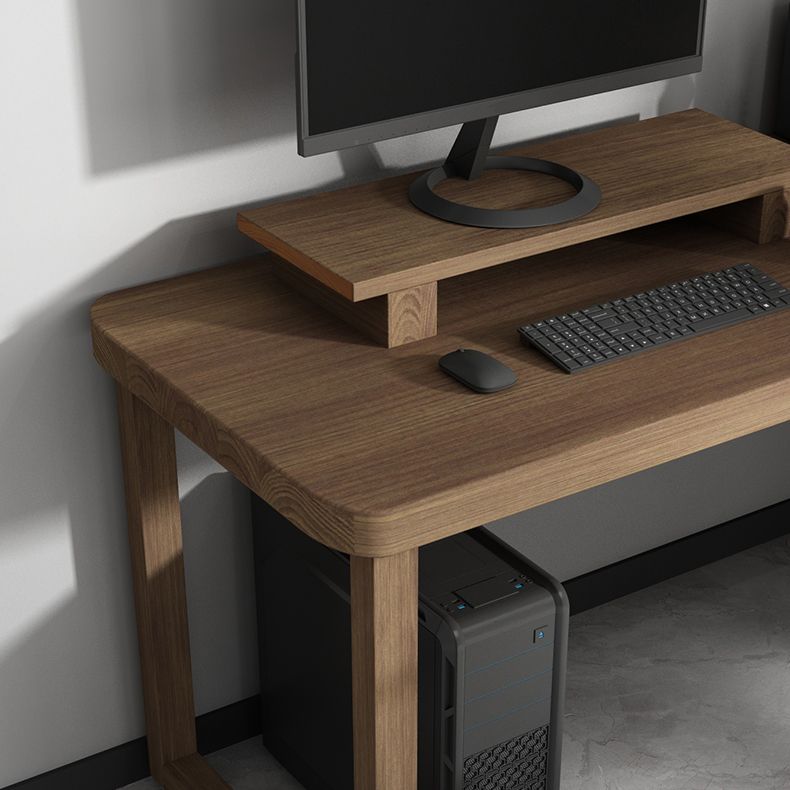 29,25 inch H Industrieel Office Desk Solid Wood L-Shape Writing Desk