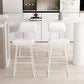 Barhocker im modernen Stil, solider Wave-Sitz, Barhocker mit Metallbeinen
