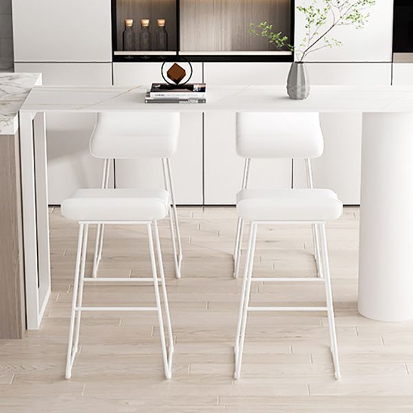 Barhocker im modernen Stil, solider Wave-Sitz, Barhocker mit Metallbeinen