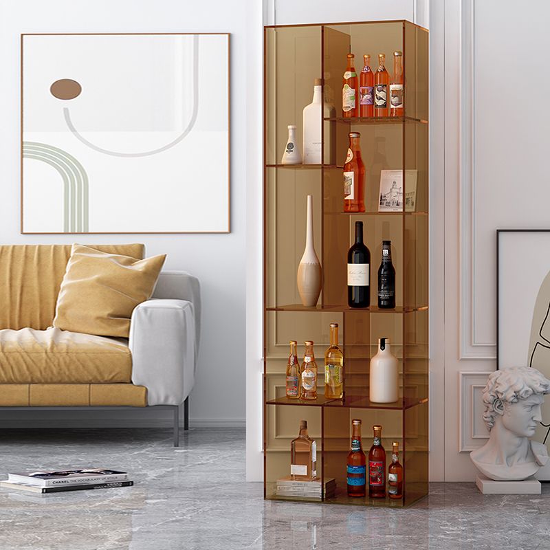 Standard Closed Back Bookshelf Modern Style Acrylbuchhandel