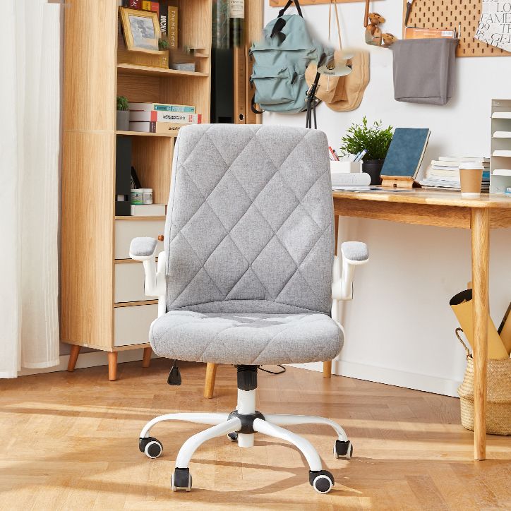 Meccanismo di inclinazione della sedia per ufficio arms rimovibile moderna nessuna sedia angosciante con ruote