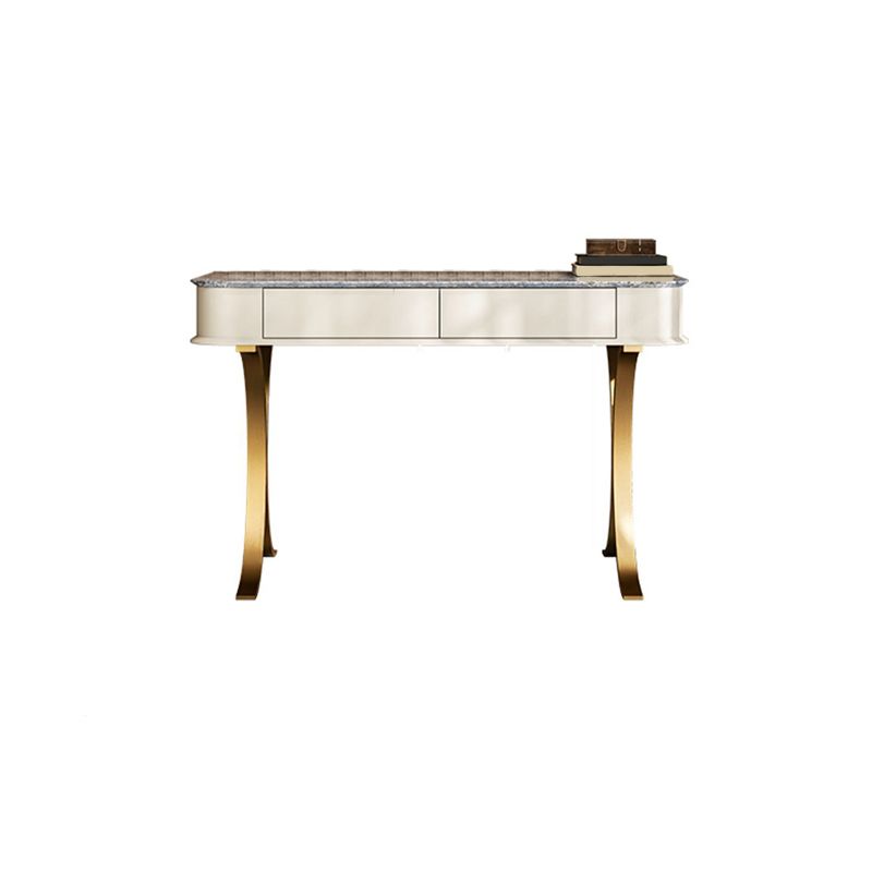 Luxuriöser Metall-Make-up Eitelkeit 2 Aufbewahrungsschubladen Eitelkeitstisch Set