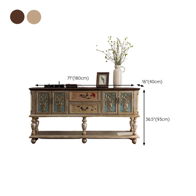 Tavolo da console del rettangolo di campagna francese Tavolo accento per console in legno per Hall