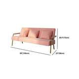 28.34" High Velvet Sofa Contemporary Square Arm Sofa for Apartment Clearhalo 'furn' 'furn_sofas' 'Furniture' 'Living Room Furniture' 'Sofa' 'sofas' 1200x1200_cf4720f2-0c24-4e46-b9d1-b97c2de75b9e