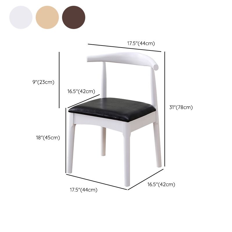 Wood Side Dining Chairs Modern Style Indoor-Outdoor Side Chair Clearhalo 'Dining Chairs' 'Dining Tables & Seating' 'dining_chair' 'furn' 'furn_dining_chair' 'Furniture' 'Kitchen & Dining Furniture' 1200x1200_cf491e9d-2a07-46e3-a9f4-1d8b6561c50b