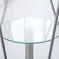 Metal Contemporary Round Dining Table Glass Top Table for Home Clearhalo ' dining_table' 'Dining Tables & Seating' 'Dining Tables' 'furn' 'furn_dining_table' 'Furniture' 'furniture_dining_table' 'Kitchen & Dining Furniture' 'kitchen&dining_furn' 'kitchen' 'kitchen_dining_table' 1200x1200_cf49edd7-a1a4-48b7-ad8e-352e51538253