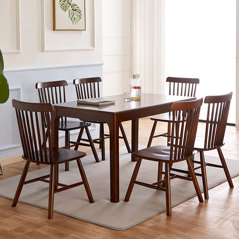 Modern Style Solid Wood Dining Table with Rectangle Shape Standard Height Table for Home Use Clearhalo 'Dining Room Sets' 'Dining Tables & Seating' 'dining_room_set' 'Furniture' 'furniture_dining_room_set' 'Kitchen & Dining Furniture' 'kitchen&dining_furn' 'kitchen' 1200x1200_cf4a80da-9b90-41cb-bfa0-2e2b39028138