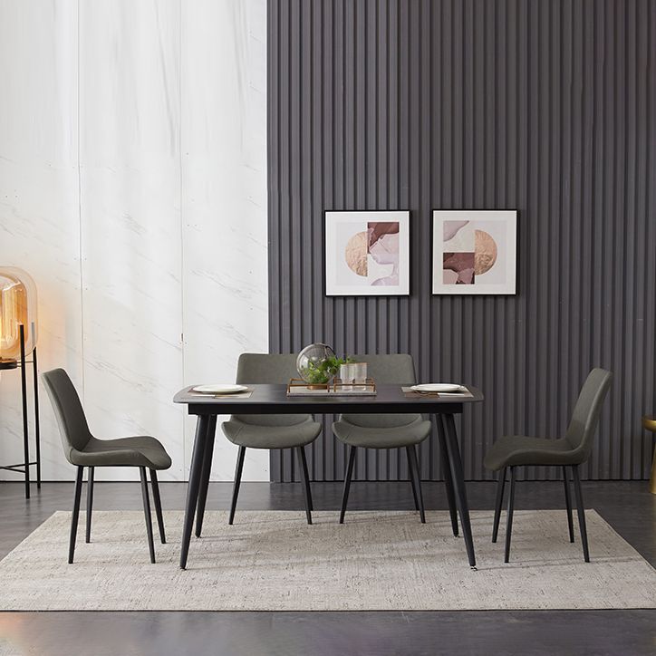 Modern Kitchen Black Sintered Stone Furniture of Standard Height Formal Dining¬†Room¬†Table¬†Set Clearhalo 'Dining Room Sets' 'Dining Tables & Seating' 'dining_room_set' 'furn' 'furn_dining_room_set' 'Furniture' 'furniture_dining_room_set' 'Kitchen & Dining Furniture' 'kitchen&dining_furn' 'kitchen' 1200x1200_cf4c1e68-fe9d-4048-b841-1197edd2d9c0