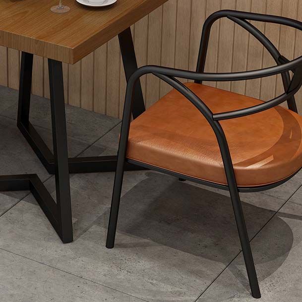 Industrial Double Pedestal Dining Table Wood Table for Cafe Bar Clearhalo 'Dining Tables & Seating' 'Dining Tables' 'dining_table' 'furn' 'furn_dining_table' 'Furniture' 'Kitchen & Dining Furniture' 1200x1200_cf4d5982-4db9-423e-bcbd-51c19776e088