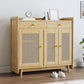 42.51" Tall 2 - Drawer Accent Cabinet Modern 3 - Door Cabinet Clearhalo 'Cabinets & Chests' 'cabinets_chests' 'furn' 'furn_cabinets_chests' 'Furniture' 'Living Room Furniture' 1200x1200_cf4d5bcf-0bce-4beb-92db-b87350e1d882