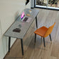 Scrivania industriale rettangolare scrivania domestica con gambe metalliche