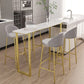 Modern Rectangle Sintered Stone Table Dining Bar Counter Table for Kitchen Clearhalo 'Bar Furniture' 'Bar Tables' 'bar_tables' 'furn' 'furn_bar_tables' 'Furniture' 'furniture_bar_tables' 'Kitchen & Dining Furniture' 1200x1200_cf4ea38b-d48b-48f9-bd75-da44eb4bf5d6