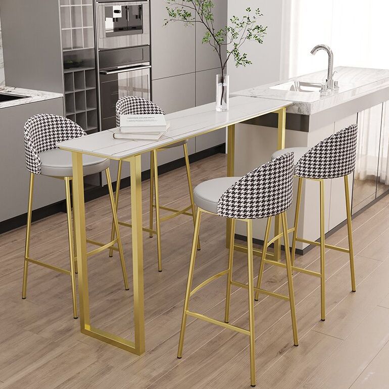 Modern Rectangle Sintered Stone Table Dining Bar Counter Table for Kitchen Clearhalo 'Bar Furniture' 'Bar Tables' 'bar_tables' 'furn' 'furn_bar_tables' 'Furniture' 'furniture_bar_tables' 'Kitchen & Dining Furniture' 1200x1200_cf4ea38b-d48b-48f9-bd75-da44eb4bf5d6