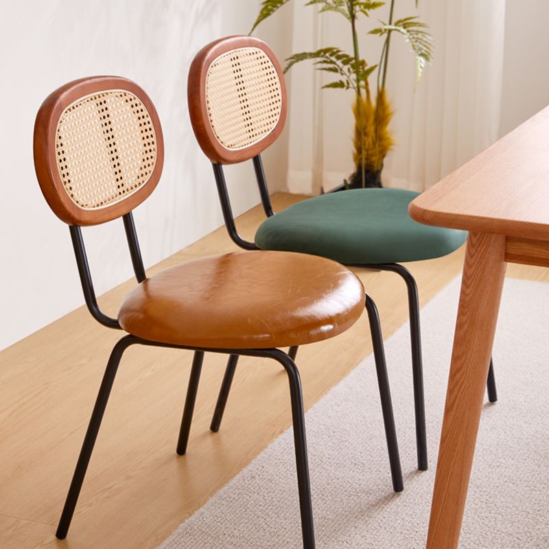 Modern Style Metal Chair Set Open Back Side Kitchen Dining Room Chairs Clearhalo ' kitchen&dining_furn' 'Dining Chairs' 'Dining Tables & Seating' 'dining_chair' 'furn' 'furn_dining_chair' 'Furniture' 'furniture_dining_chair' 'Kitchen & Dining Furniture' 'kitchen' 1200x1200_cf4f43d9-e244-4004-80b3-09da9b996e6c