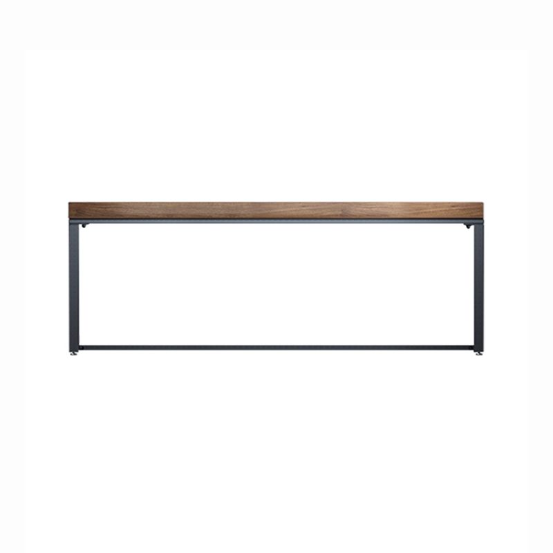 Rectangular Industrial Writing Desk Wood Computer Desk with Metal Legs