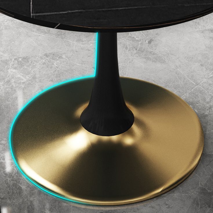 31.5-inch Metal Contemporary Dining Table Round Table for Kitchen and Dining Room Clearhalo ' dining_table' 'Dining Tables & Seating' 'Dining Tables' 'furn' 'furn_dining_table' 'Furniture' 'furniture_dining_table' 'Kitchen & Dining Furniture' 'kitchen&dining_furn' 'kitchen' 'kitchen_dining_table' 1200x1200_cf4fb606-d7da-407e-8346-d90fcde7c4aa