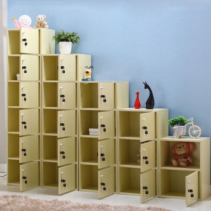 Matte afwerking niet-hangende kast moderne houten opbergkast met scharnierende deuren