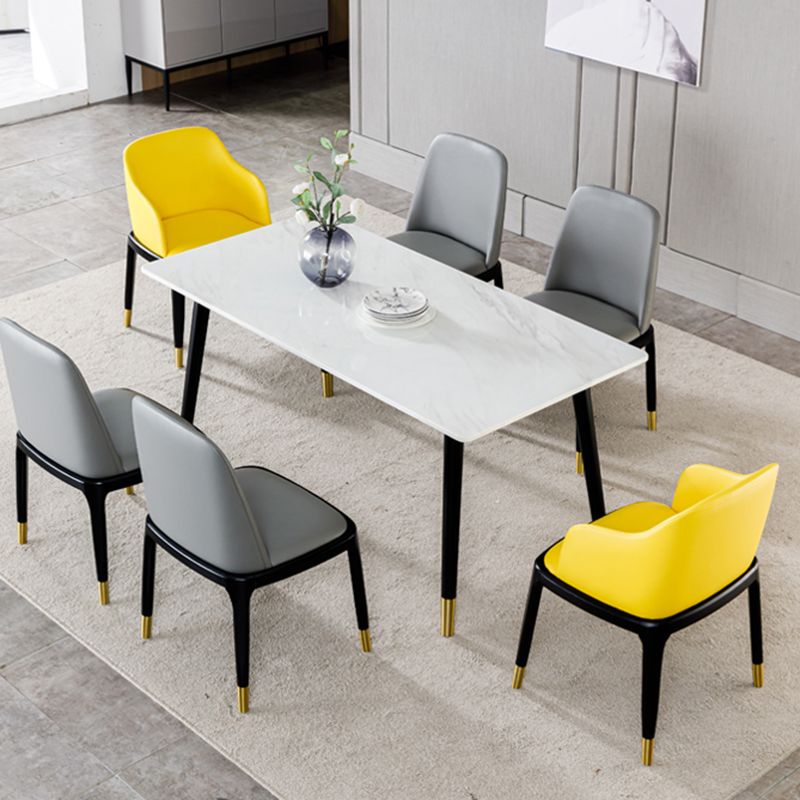 Upholstered Industrial Home Side Chair Matte Finish Parsons Dining Chair (Set of 2) Clearhalo ' kitchen&dining_furn' 'Dining Chairs' 'Dining Tables & Seating' 'dining_chair' 'furn' 'furn_dining_chair' 'Furniture' 'furniture_dining_chair' 'Kitchen & Dining Furniture' 'kitchen' 1200x1200_cf51be1b-6628-48e8-b155-6348391d6b75