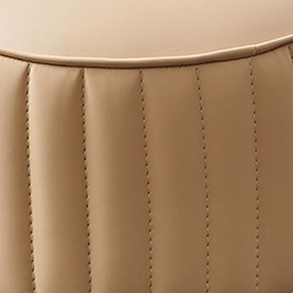 Modern Orange Pouf Water Resistant Round Pure Color Leather Pouf Clearhalo 'furn' 'furn_ottomans_poufs' 'Furniture' 'Living Room Furniture' 'Ottomans & Poufs' 'ottomans_poufs' 1200x1200_cf51ffcb-ba99-4435-8f4f-8c05c4fc0c72