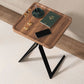 Metal and Wood Side Table Contemporary End Table for Living Room Clearhalo 'Coffee & Accent Tables' 'End & Side Tables' 'end_side_tables' 'furn' 'furn_end_side_tables' 'Furniture' 'Living Room Furniture' 1200x1200_cf55cd13-5abc-41ec-bd64-51083e846347