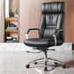 Contemporary Leather Managers Chair Padded Arms Desk Chair for Office