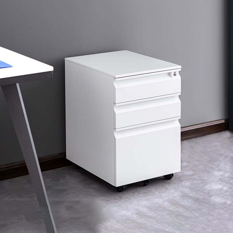 Contemporary File Cabinets Steel Frame Electronic Lock Mobile Filing Cabinet with Wheels Clearhalo 'Filing Cabinets' 'filling_cabinets' 'furn' 'furn_filling_cabinets' 'Furniture' 'Office Furniture' 1200x1200_cf57c783-2cd0-4f82-9601-55066d8edee8