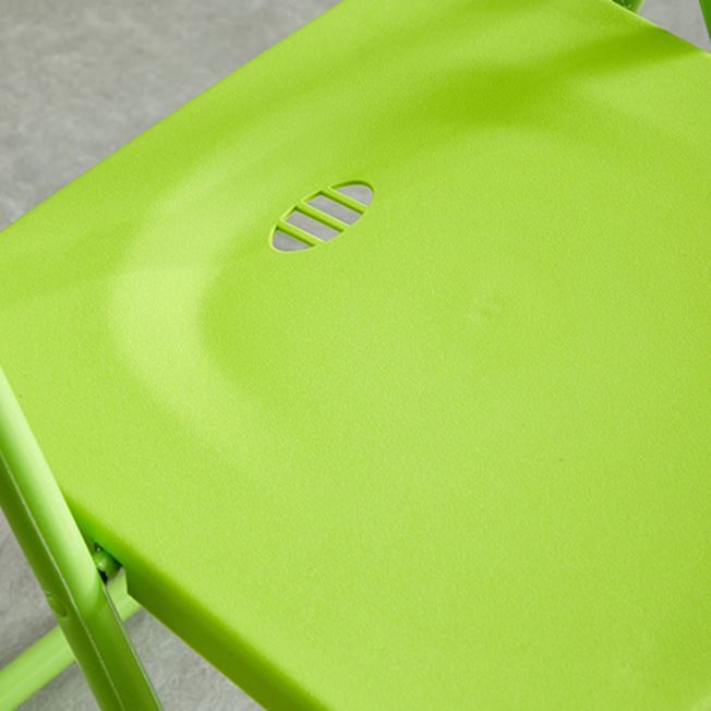 Modern Indoor-Outdoor Metal Chair Armless Open Back Folding Dining Side Chair Clearhalo ' kitchen&dining_furn' 'Dining Chairs' 'Dining Tables & Seating' 'dining_chair' 'furn' 'furn_dining_chair' 'Furniture' 'furniture_dining_chair' 'Kitchen & Dining Furniture' 'kitchen' 1200x1200_cf5df832-c63f-4ae3-8644-29f373f02378