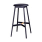 Scandinavian Black Counter Stools Metal Wood Backless Bar Stools with Round Seat Clearhalo 'Bar Furniture' 'Bar Stools' 'bar_stools' 'furn' 'furn_bar_stools' 'furniture_bar_stools' 'Kitchen & Dining Furniture' 'kitchen&dining_furn' 'kitchen' 'kitchen_furn' Furniture' 1200x1200_cf5eb9a2-2ca7-4f51-bd46-4b256d6d0187
