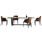 Industrial Sintered Stone Top Table Rectangle Table with Trestle Base Clearhalo ' dining_table' 'Dining Tables & Seating' 'Dining Tables' 'furn' 'furn_dining_table' 'Furniture' 'furniture_dining_table' 'Kitchen & Dining Furniture' 'kitchen&dining_furn' 'kitchen' 'kitchen_dining_table' 1200x1200_cf5f5b35-65a7-44fd-9b0a-00f6175b9837