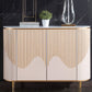 Sideboard a buffet moderni con cassetti in legno ingegnerizzato e deposito per sala da pranzo