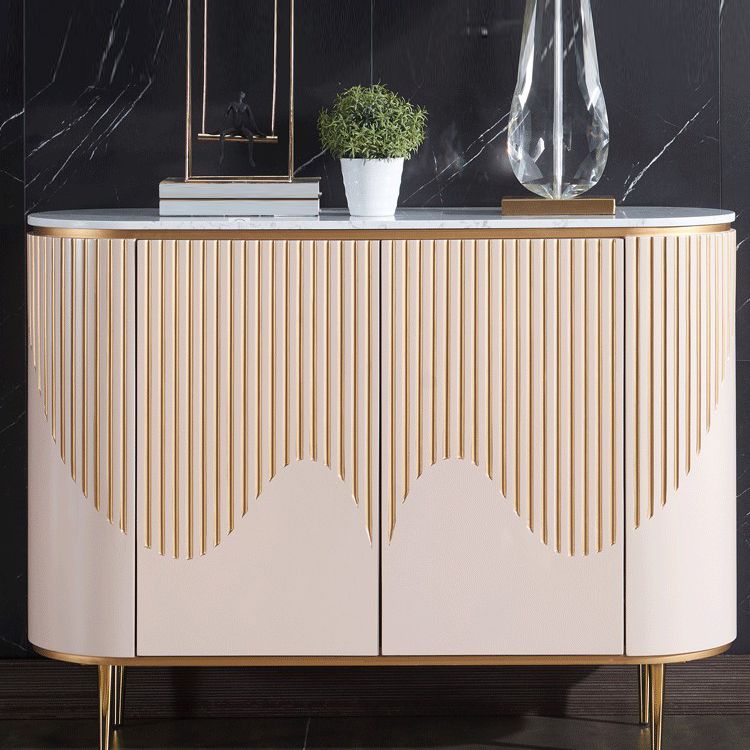 Sideboard a buffet moderni con cassetti in legno ingegnerizzato e deposito per sala da pranzo