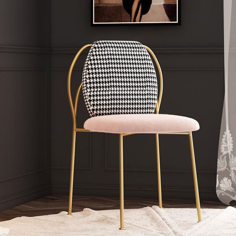 Scandinavian Style Armless Solid Back Chair Fabric Dining Side Chairs for Home Clearhalo ' kitchen&dining_furn' 'Dining Chairs' 'Dining Tables & Seating' 'dining_chair' 'furn' 'furn_dining_chair' 'Furniture' 'furniture_dining_chair' 'Kitchen & Dining Furniture' 'kitchen' 1200x1200_cf61ea41-0600-41a1-aa37-0639c70510d3