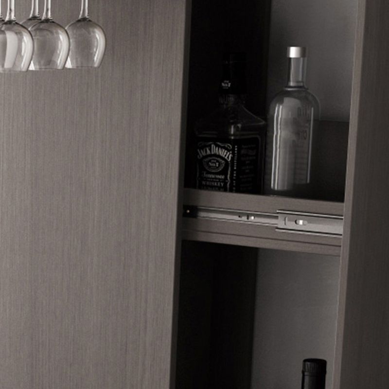 Glam Wood Counter Table 2/3 Pieces Bar Table Set with Wine Racks for Living Room Clearhalo 'Bar Furniture' 'furn' 'furn_home_bar_bar_sets' 'Furniture' 'Home Bars & Bar Sets' 'home_bar_bar_sets' 'Kitchen & Dining Furniture' 1200x1200_cf63041c-b3a1-4128-8e28-5c7ef9292f19