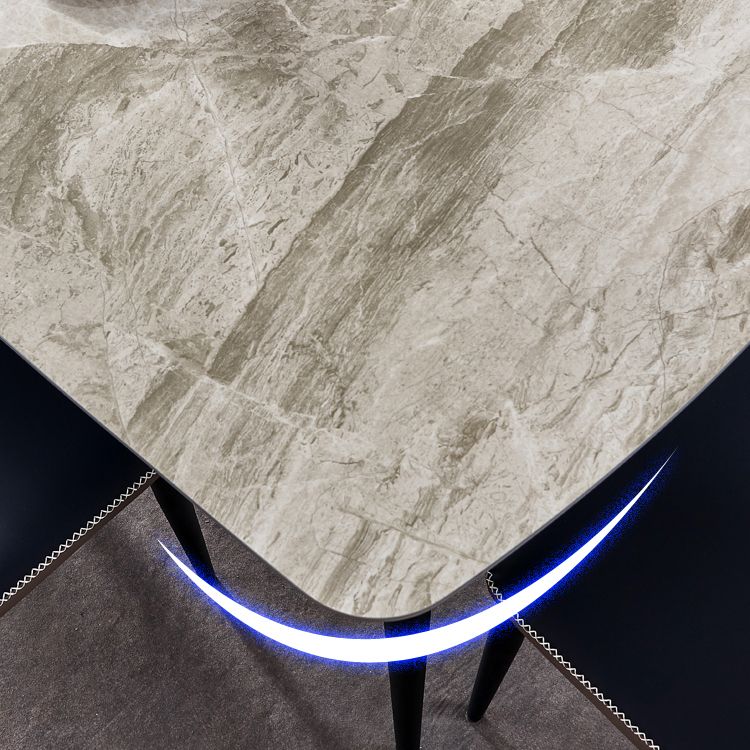 Modern Sintered Stone Dining Table Set 1/4/5/7 Pieces Dining Set for Home Clearhalo 'Dining Room Sets' 'Dining Tables & Seating' 'dining_room_set' 'furn' 'furn_dining_room_set' 'Furniture' 'furniture_dining_room_set' 'Kitchen & Dining Furniture' 1200x1200_cf6468a4-3c70-476a-be08-7f997219dd30