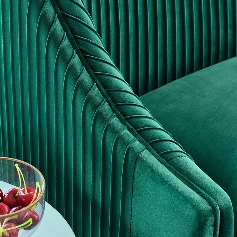 29.5"H Microsuede / Velvet Solid Color Sloped Arm Sofa for Living Room Clearhalo 'furn' 'furn_sofas' 'Furniture' 'furniture_sofas' 'Living Room Furniture' 'Sofa' 'sofas' 1200x1200_cf653f08-fb67-4d6a-9bde-f7051b2cbb1d