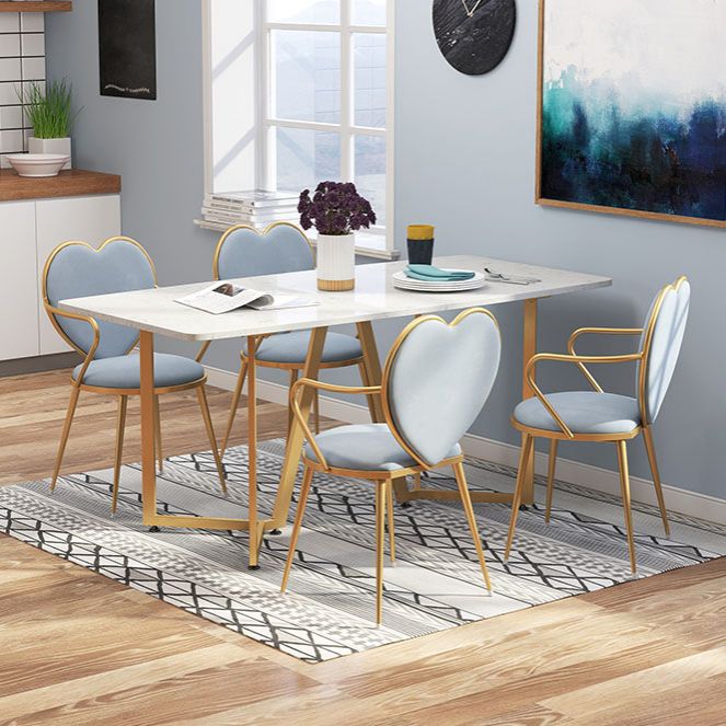 Glam Velvet Dining Room Chairs Metal Arm Dining Chair for Restaurant Use Clearhalo ' kitchen&dining_furn' 'Dining Chairs' 'Dining Tables & Seating' 'dining_chair' 'furn' 'furn_dining_chair' 'Furniture' 'furniture_dining_chair' 'Kitchen & Dining Furniture' 'kitchen' 1200x1200_cf65ef71-0b5a-4aa9-af73-22bffe932526