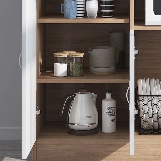 Sideboard mobile rettangolare la credenza moderna cucina in legno