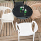 Contemporary Indoor-Outdoor Chair Patio Plastic Dining Arm chair