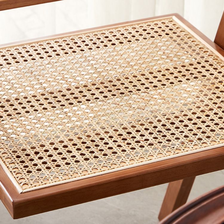 Contemporary Open Back Kitchen Dining Arm Chair Solid Wood Dining Arm Chair Clearhalo ' kitchen&dining_furn' 'Dining Chairs' 'Dining Tables & Seating' 'dining_chair' 'furn' 'furn_dining_chair' 'Furniture' 'furniture_dining_chair' 'Kitchen & Dining Furniture' 'kitchen' 1200x1200_cf67519a-2ed5-4628-b6c6-f7ce7572e781